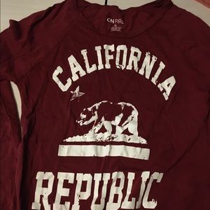 California republic long sleeve shirt by on fire